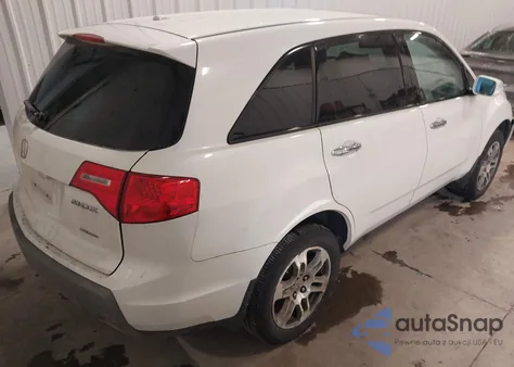2009 Acura Mdx Technology Package z USA, uszkodzony, nr VIN 2HNYD28629H508601